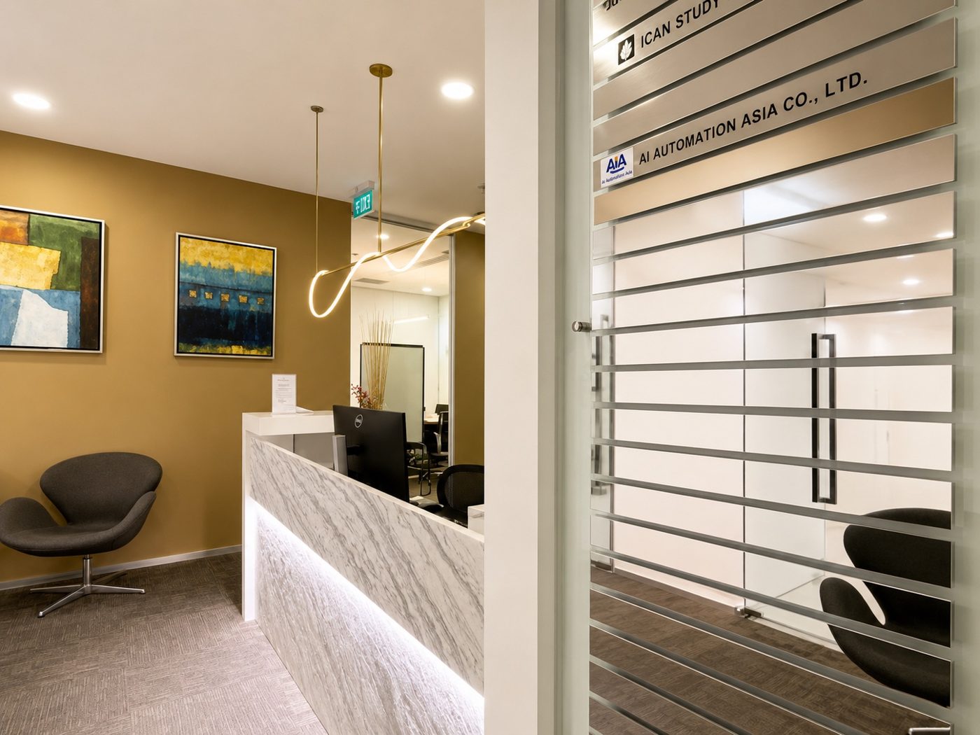 AI Automation Asia Co., Ltd. office entrance at Gaysorn Building